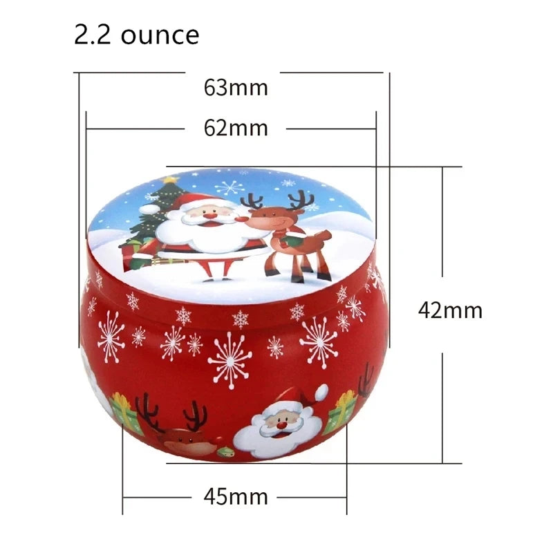Christmas Candle Containers