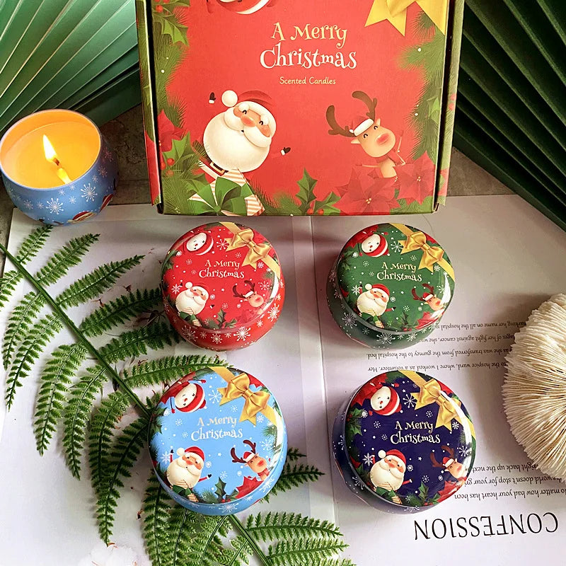Christmas Candle Containers