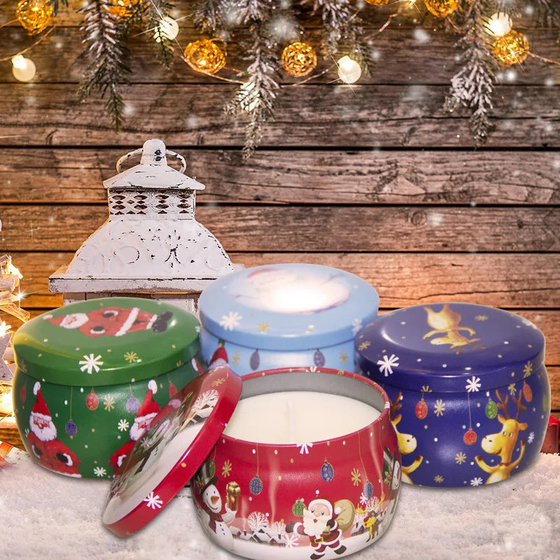 Christmas Candle Containers