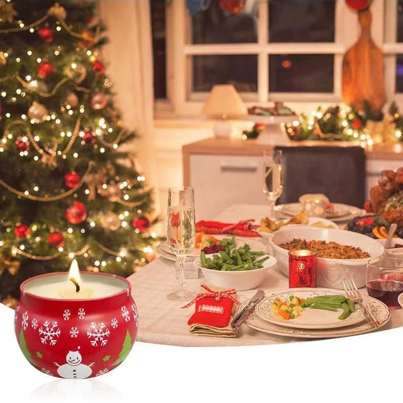 Christmas Candle Containers